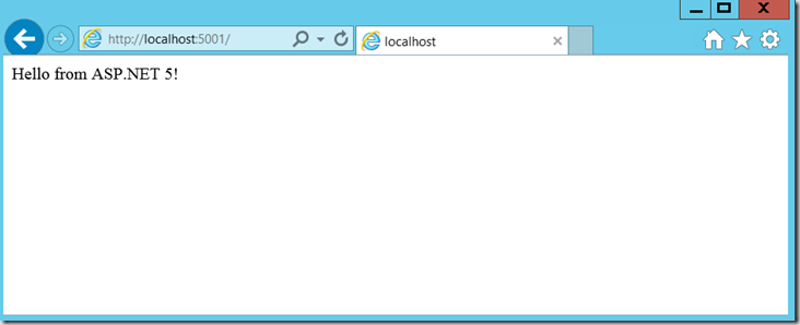 hello from aspnet