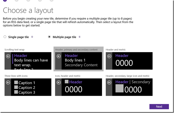 choose layout