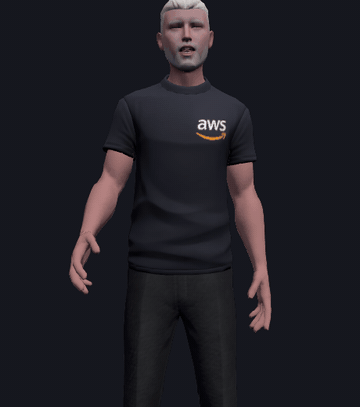 Talking gestures: phrase poses and beats while the voice sample plays